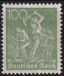GERMANY REICH [1921] MiNr 0167 ( **/mnh )