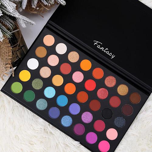 Highly Pigmented Eye Makeup Palette Matte Shimmer Metallic Eyeshadow Pallet L...