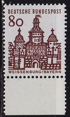 GERMANY BUND [1964] MiNr 0461 UR ( **/mnh ) Bauwerke