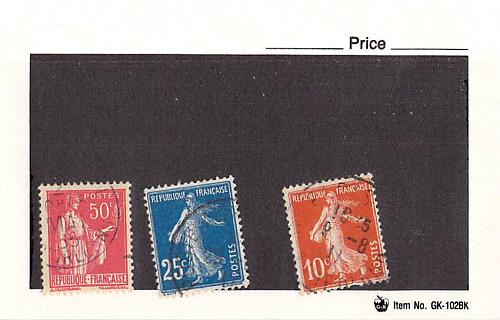 France 3 different of 3 total stamps included (SC0_356)
