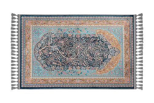 Green Floral Prayer Mat Tree of Life Silky Soft Janamaz Gebetsteppich Prayer Rug