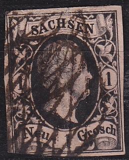GERMANY Sachsen [1850] MiNr 0004 ( O/used ) [01]