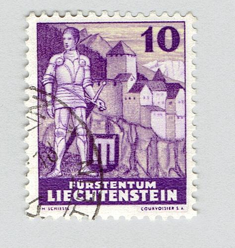 Liechtenstein Knight and Castle Used (BP93109)