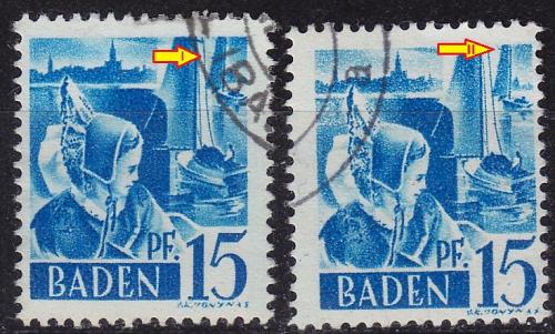 GERMANY Alliiert Franz. Zone [Baden] MiNr 0019 y I,II ( O/used ) [01]