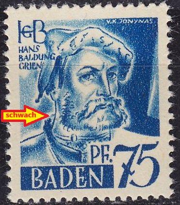 GERMANY Alliiert Franz. Zone [Baden] MiNr 0011 vv II ( **/mnh )