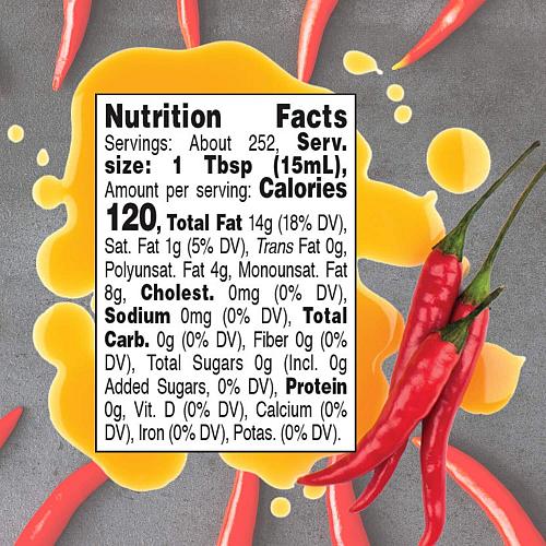Roland Foods Hot Chili Infused Oil Specialty Imported Food 1 Gallon Pack of 2