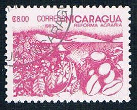 Nicaragua 1304 Used Coffee beans ul 1983 (N0623)+