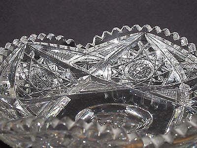 American Brilliant Period Cut Glass compote, Antique