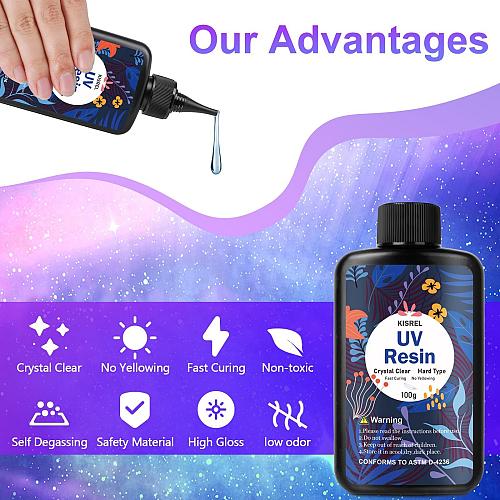 UV Resin Jewelry Making Kit 300g Crystal Clear Resin with Light and Molds DIY...