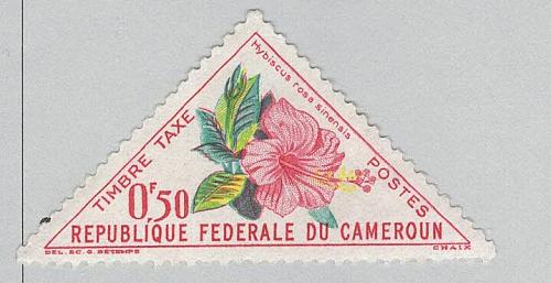 Cameroun Flowers pink 50 Used (BP93321)