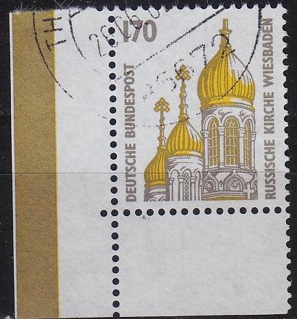 GERMANY BUND [1991] MiNr 1535 ( O/used ) [02] Sehensw&uuml;rdigkeiten Eckrand
