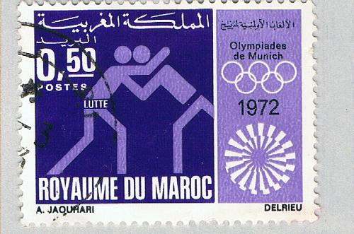 Montserrat Olympics purple 50c (AP133109)