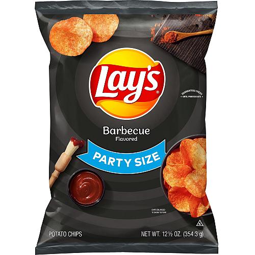 Lay's Barbecue Flavored Potato Chips Party Size 12.5 oz Bag