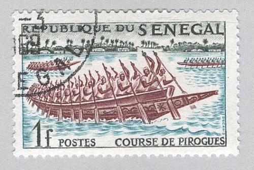Senegal 203 Canoe Race 1961 Used 1 (BP95311)