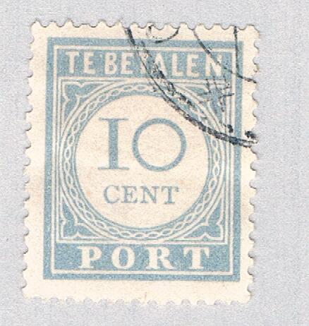 Netherlands J55 Used Numeral 10 1912 (BP70025)