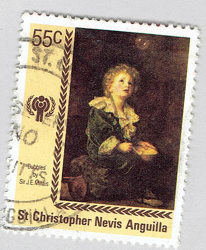 St Kitts Nevis Anguilla Army red 4 Used (BP91321)