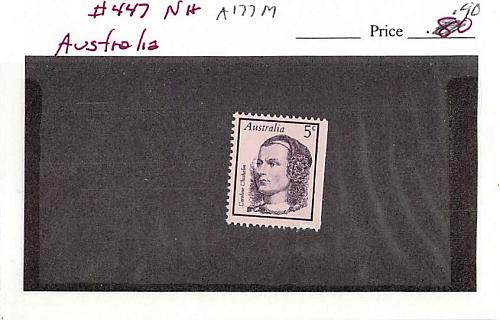 Australia 447 Unused Caroline Chisholm 1 1968 (SC0_505)