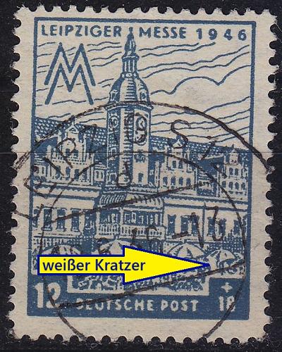 GERMANY Alliiert SBZ [West-Sachsen] MiNr 0163 AY I ( O/used ) [01] Plattenfehler