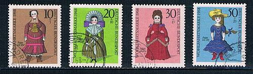 Germany B438-41 Used set Dolls CV 1.65 (GI0453P107)+