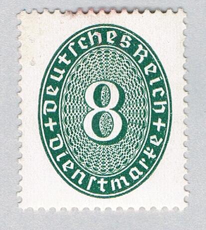 Germany O67 Unused Numeral 8 2 1927 (G0615)+