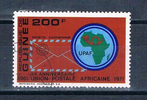 Guinea C123 Used Map 1972 CV 1.25 (MV0434)+