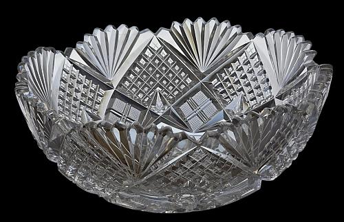 ABP cut glass bowl American Blown blank 16525