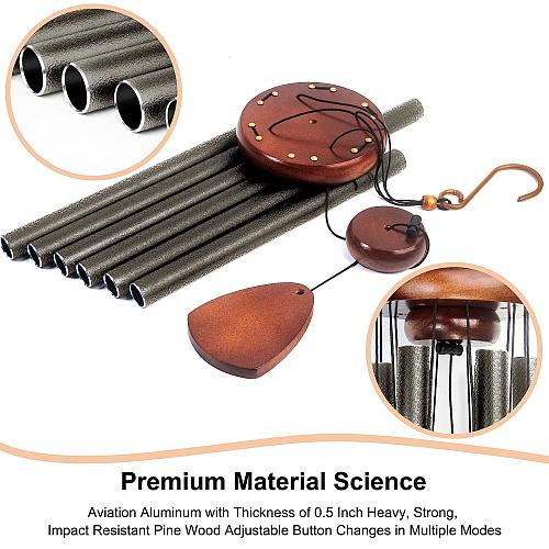 Bursvik Large Aluminium Wind Chimes 37 Inches to Create a Zen Atmosphere Suit...
