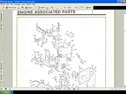 GIBSON TRACTOR OPERATIONS MANUAL & PARTS LIST w Maintenance Service & Owner Info