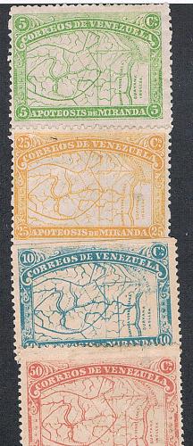 Venezuela 137-40 MHR Cat Val 63.50 (V0036)