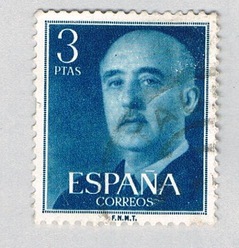 Spain General Franco green 3p 1 (AP126807)