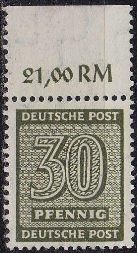 GERMANY Alliiert SBZ [West-Sachsen] MiNr 0136 X ( **/mnh )
