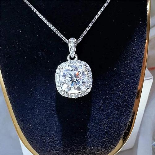 5 Carat Moissanite 925 Sterling Silver Necklace