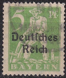 GERMANY REICH [1920] MiNr 0119 ( O/used ) Plattenfehler