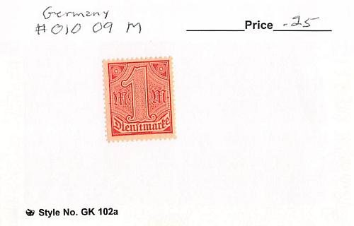 Germany O10 Unused 1 (SC0_954)