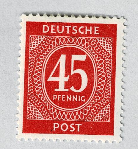 Germany 550 numeral 45 red 1946 MLH (BP90938)