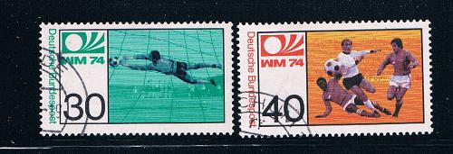 Germany 1146-47 Used set World Cup Soccer (GI0179P23)+