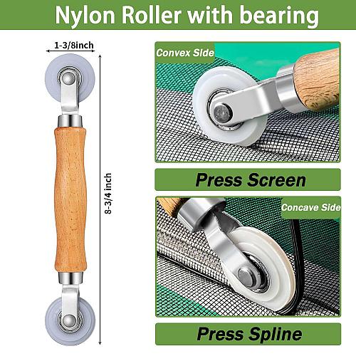 Screen Roller Tool King&Charles Screen Spline Tool Spline Roller Steel/Nylon ...