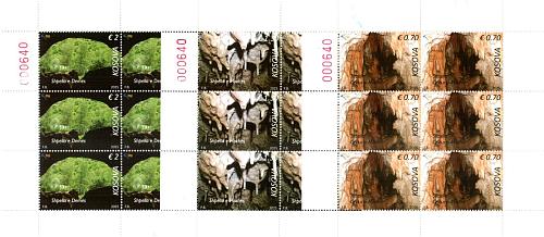 Kosovo Stamps 2025. Caves. Mini sheet MNH