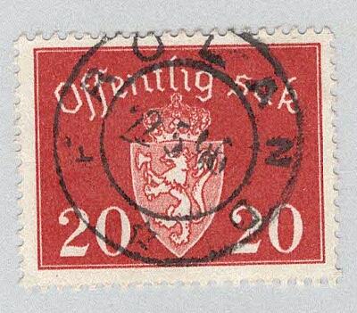 Norway O37 Coat of Arms Used (BP93426)