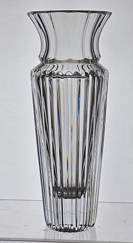 Cut glass heavy quality vase