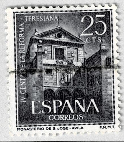 Spain Building Violet 25 Used (BP91139)