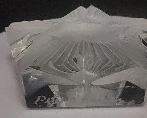 JIMMY Carter paperweight, Star shaped 24% lead crystal limited edition