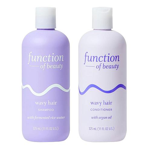 Function of Beauty Wavy Hair Shampoo & Conditioner Set 11 oz Each - With Ferm...