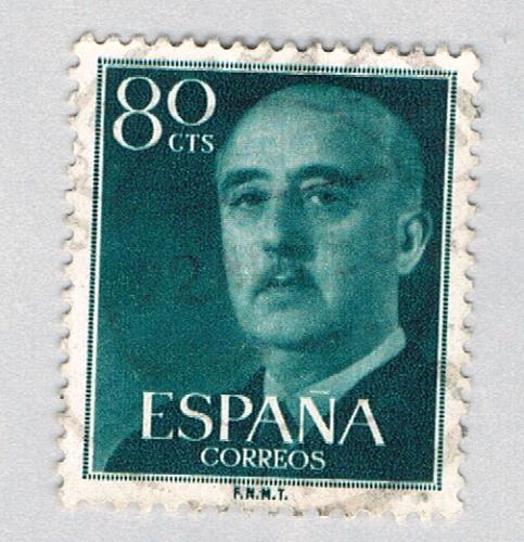 Spain General Franco green 80c (AP126821)