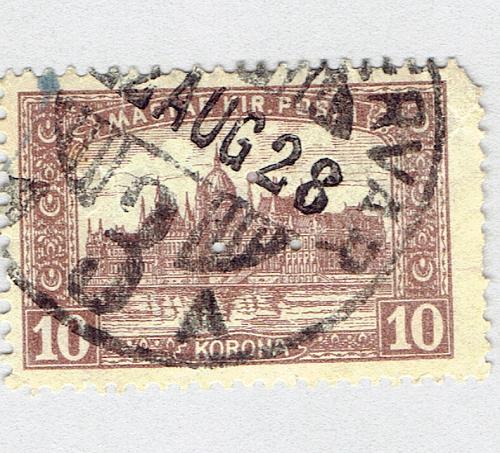 Hungary City Violet 10 Used (BP92514)