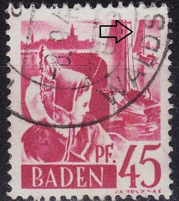 GERMANY Alliiert Franz. Zone [Baden] MiNr 0009 yv I ( O/used ) [03]