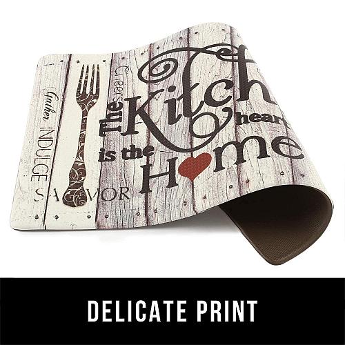 FRESHMINT Farmhouse Kitchen Mats Sets 2 Piece Cushioned Anti-Fatigue Comfort ...