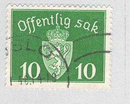 Norway O35 Coat of Arms Used (BP93420)