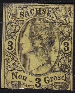 GERMANY Sachsen [1855] MiNr 0011 ( O/used ) [04]