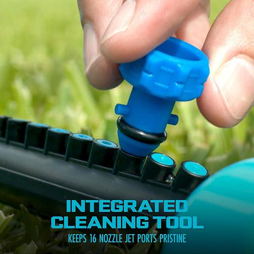 Aqua Joe SJI-OMS16 Indestructible Metal Base Oscillating Sprinkler with Adjus...